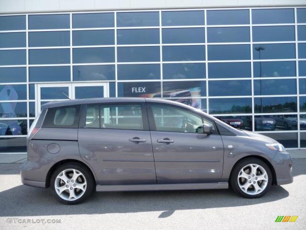 2008 MAZDA5 Touring - Galaxy Gray / Black photo #2