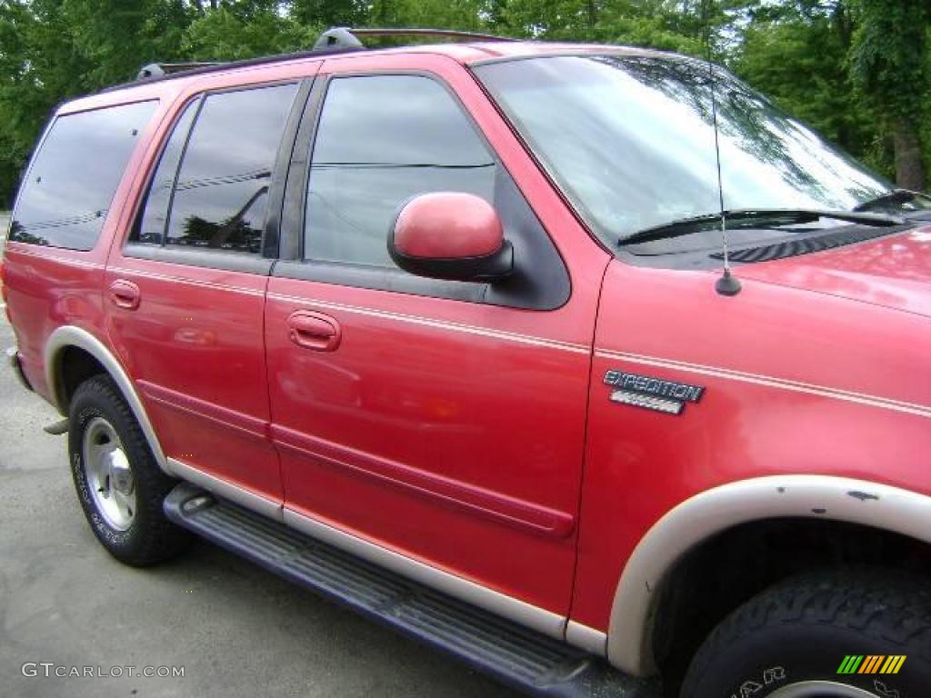 1997 Expedition Eddie Bauer 4x4 - Laser Red Metallic / Medium Prairie Tan photo #2