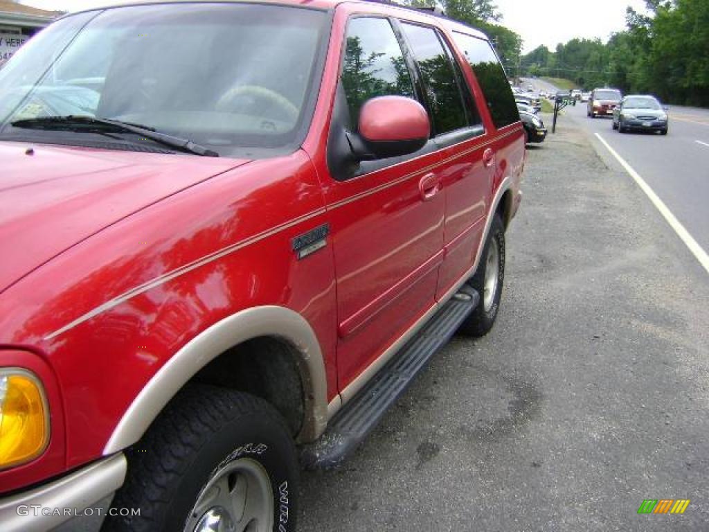 1997 Expedition Eddie Bauer 4x4 - Laser Red Metallic / Medium Prairie Tan photo #4