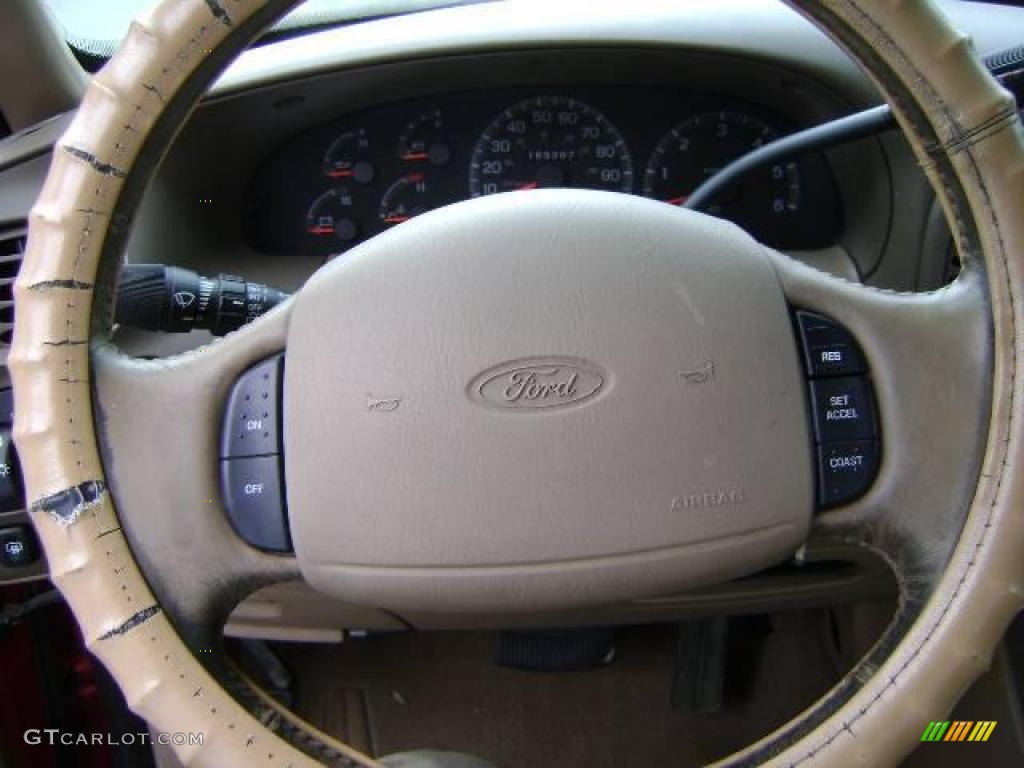 1997 Expedition Eddie Bauer 4x4 - Laser Red Metallic / Medium Prairie Tan photo #5