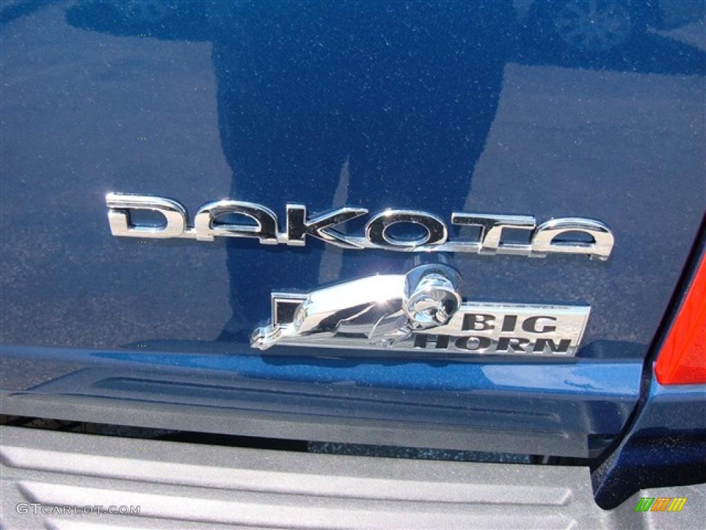 2009 Dakota Big Horn Crew Cab 4x4 - Deep Water Blue Pearl / Dark Slate Gray/Medium Slate Gray photo #5