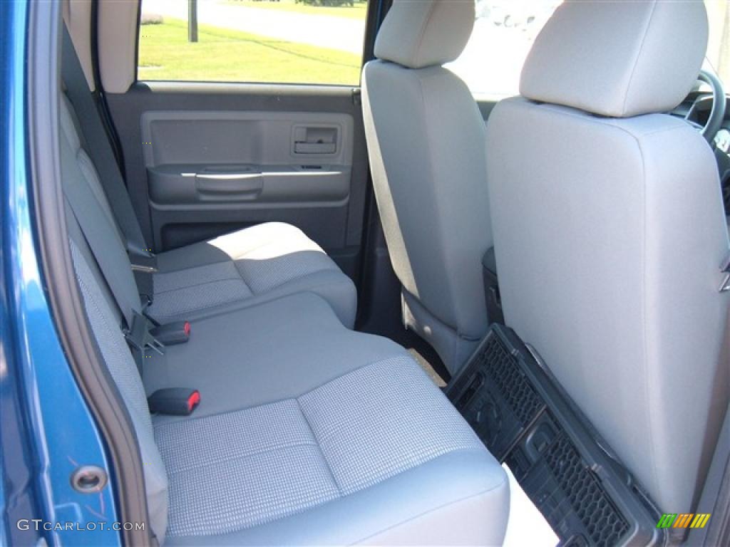 2009 Dakota Big Horn Crew Cab 4x4 - Deep Water Blue Pearl / Dark Slate Gray/Medium Slate Gray photo #8
