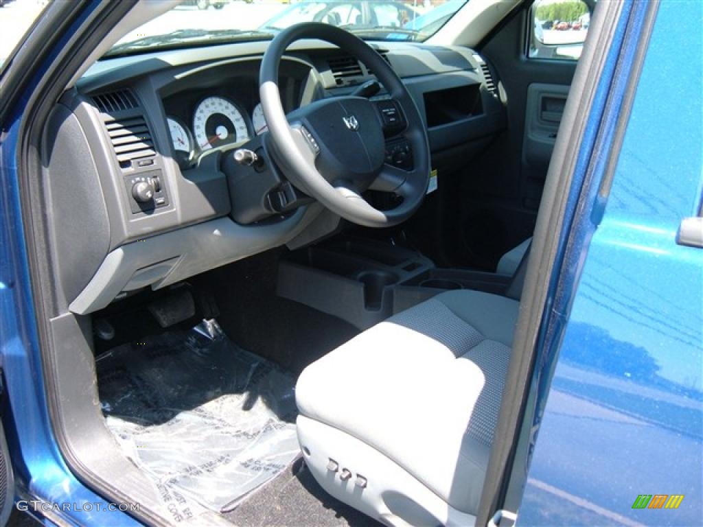 2009 Dakota Big Horn Crew Cab 4x4 - Deep Water Blue Pearl / Dark Slate Gray/Medium Slate Gray photo #12