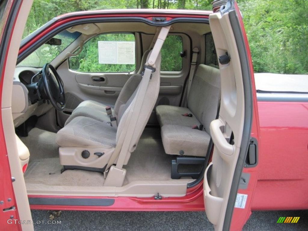 1999 F150 XLT Extended Cab - Toreador Red Metallic / Medium Prairie Tan photo #15