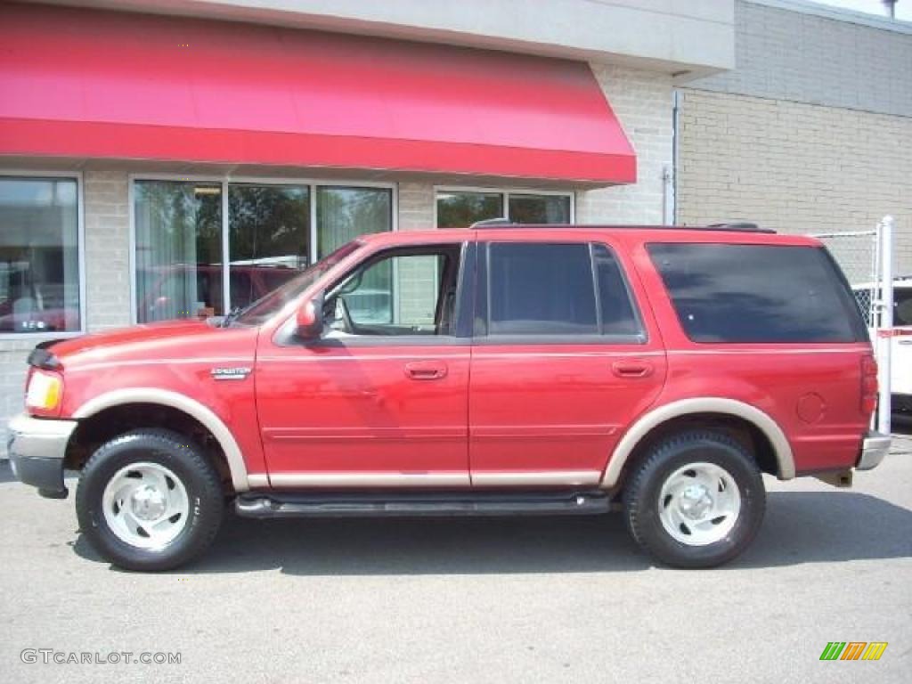 1999 Expedition Eddie Bauer 4x4 - Laser Red Metallic / Medium Graphite photo #1