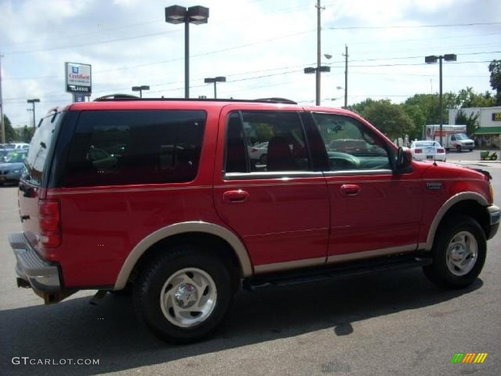 1999 Expedition Eddie Bauer 4x4 - Laser Red Metallic / Medium Graphite photo #4
