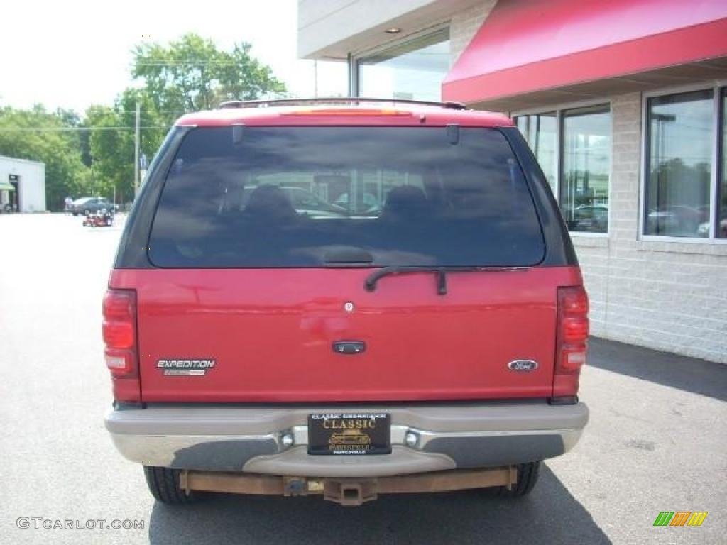1999 Expedition Eddie Bauer 4x4 - Laser Red Metallic / Medium Graphite photo #5