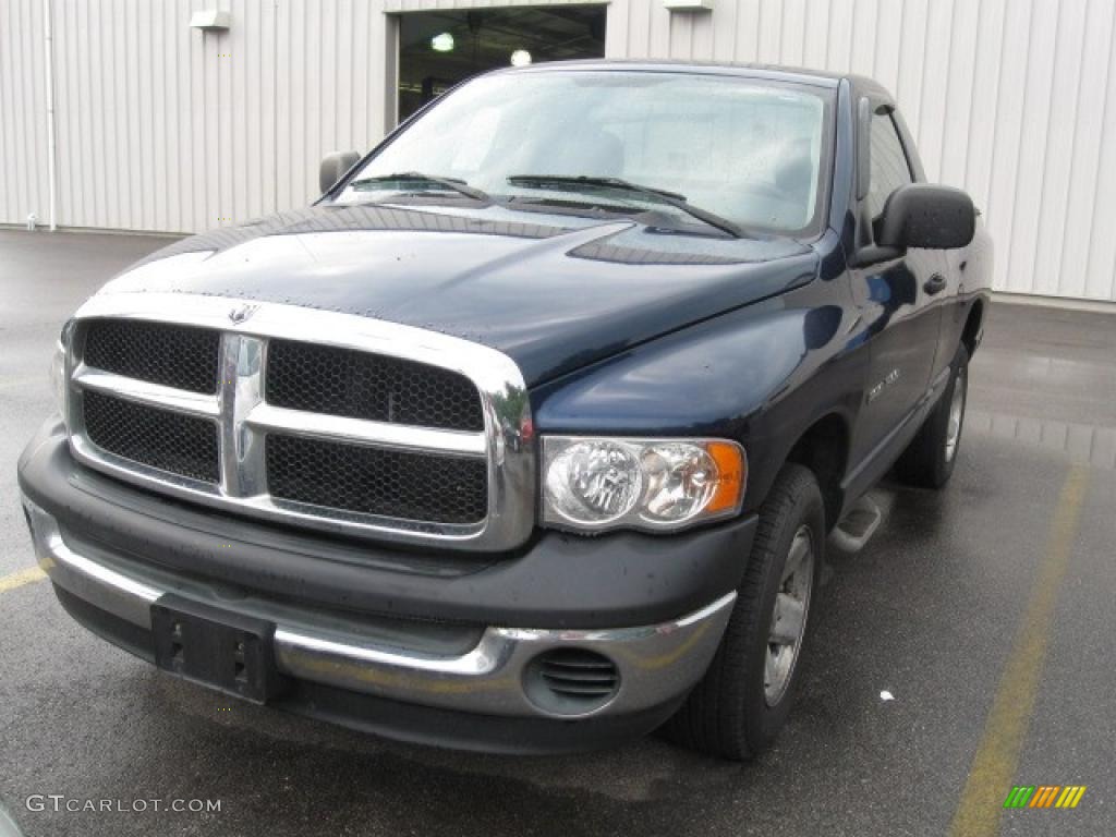 2003 Ram 1500 ST Regular Cab - Patriot Blue Pearl / Dark Slate Gray photo #2