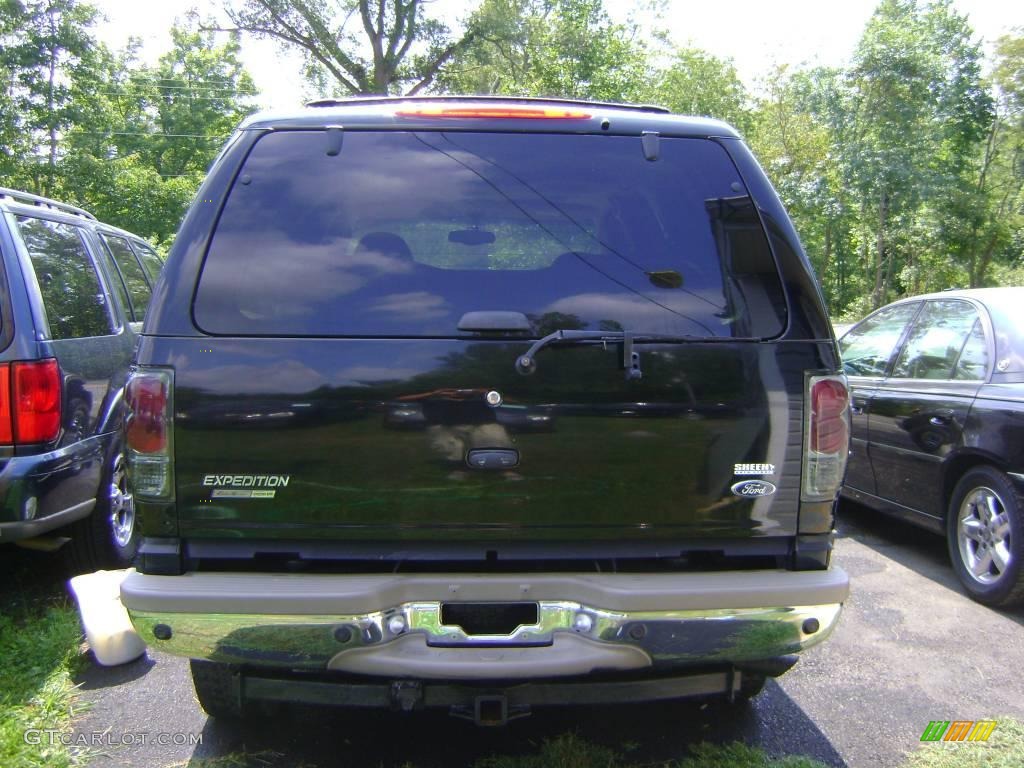 2001 Expedition Eddie Bauer 4x4 - Black Clearcoat / Medium Parchment photo #10