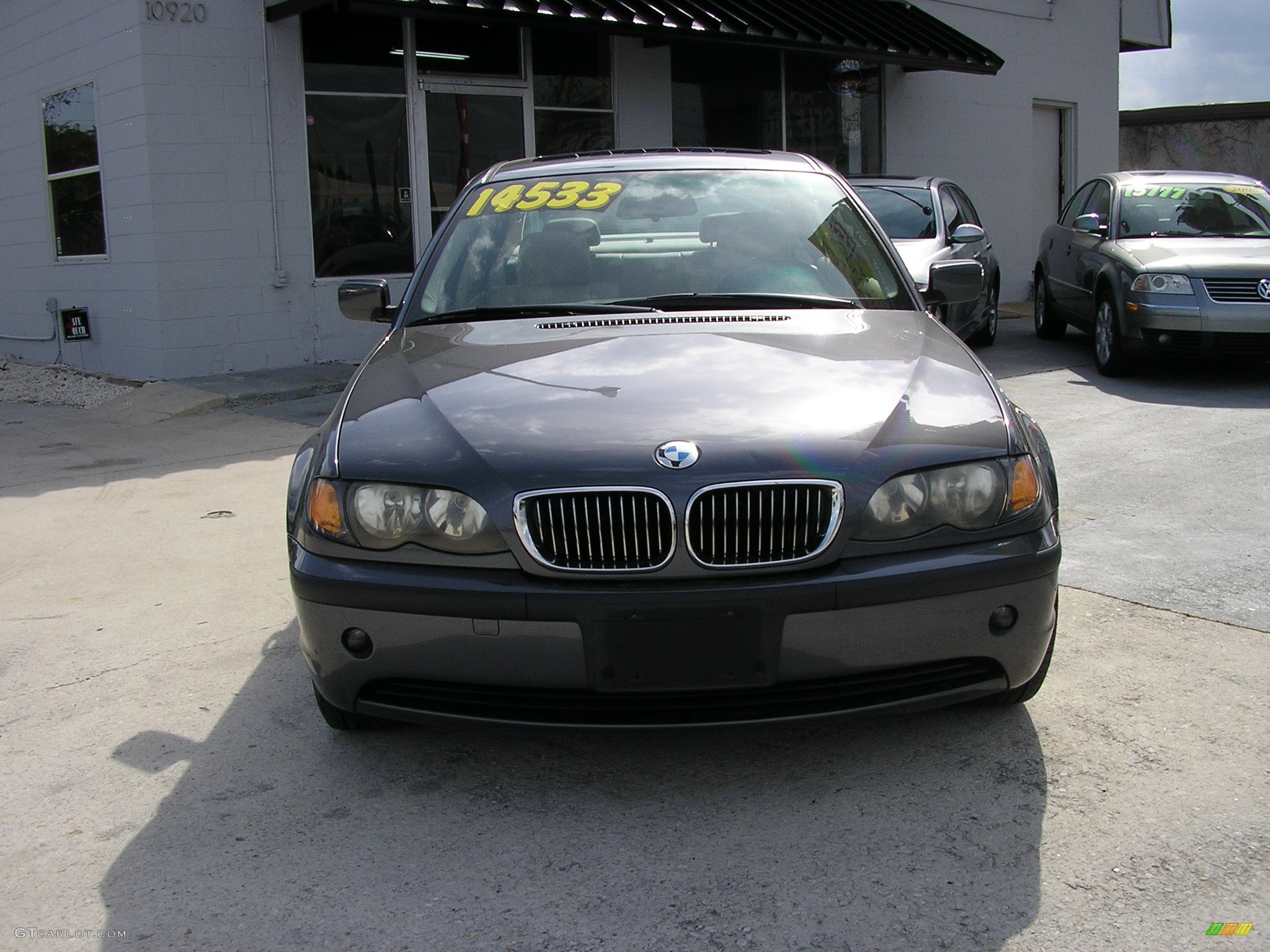 2002 3 Series 325i Sedan - Steel Grey Metallic / Beige photo #2