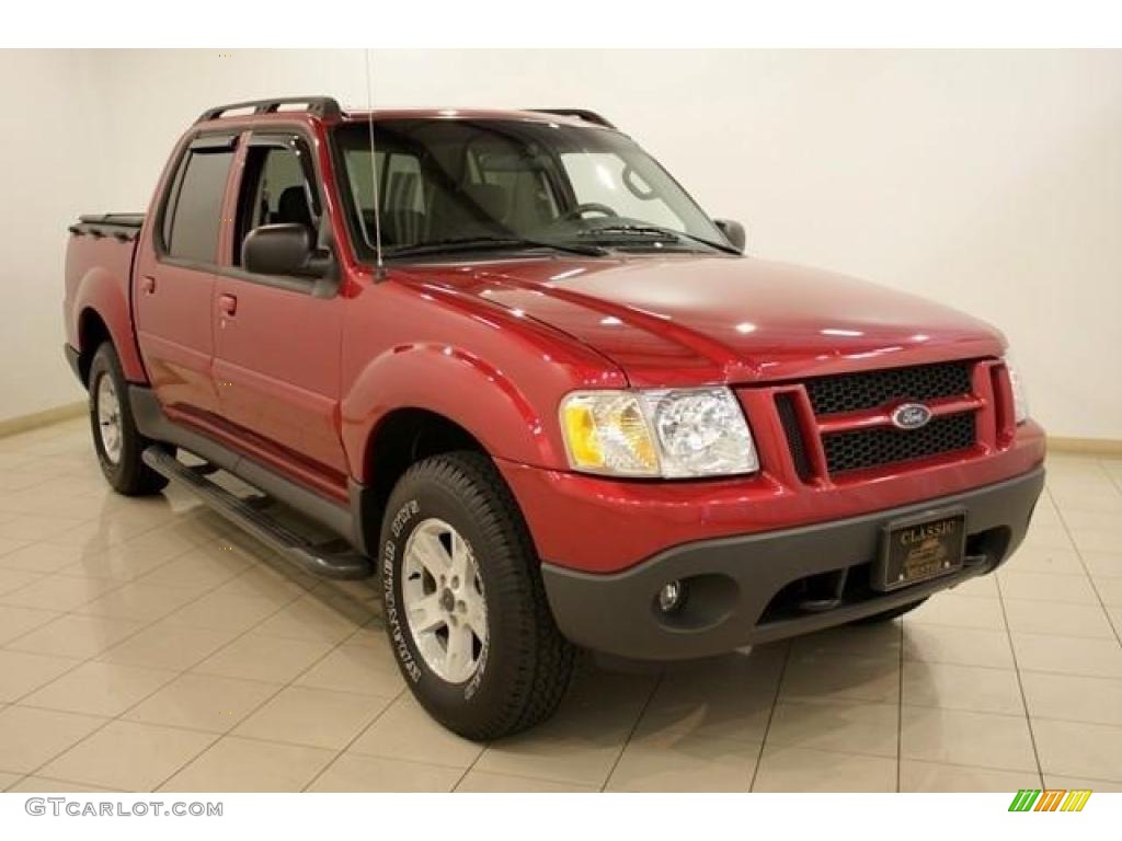 Red Fire Ford Explorer Sport Trac