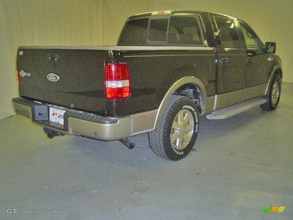 2005 F150 King Ranch SuperCrew - Black / Castano Brown Leather photo #3