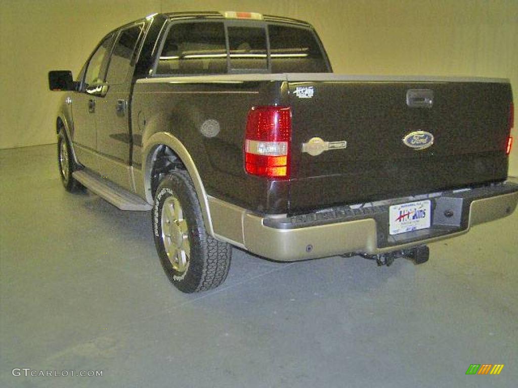 2005 F150 King Ranch SuperCrew - Black / Castano Brown Leather photo #4