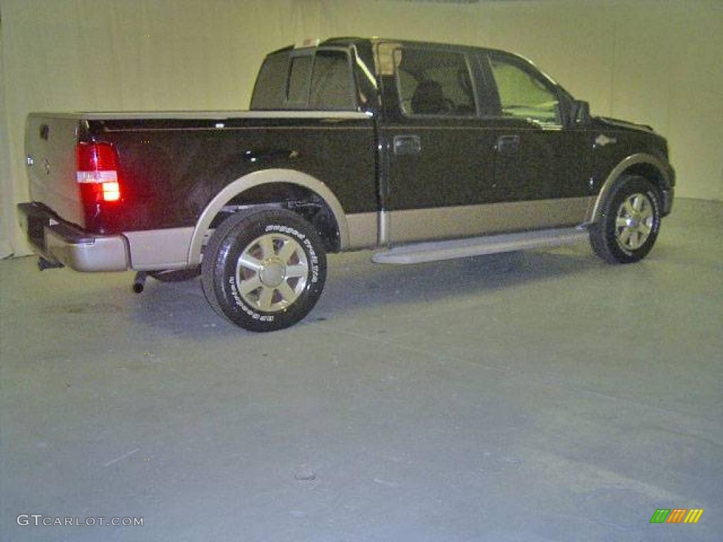 2005 F150 King Ranch SuperCrew - Black / Castano Brown Leather photo #6