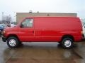 2009 Red Ford E Series Van E250 Super Duty Cargo  photo #2