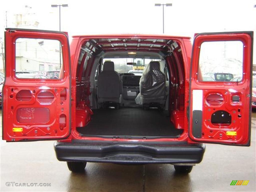 2009 E Series Van E250 Super Duty Cargo - Red / Medium Flint photo #9