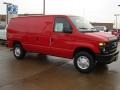 2009 Red Ford E Series Van E250 Super Duty Cargo  photo #12