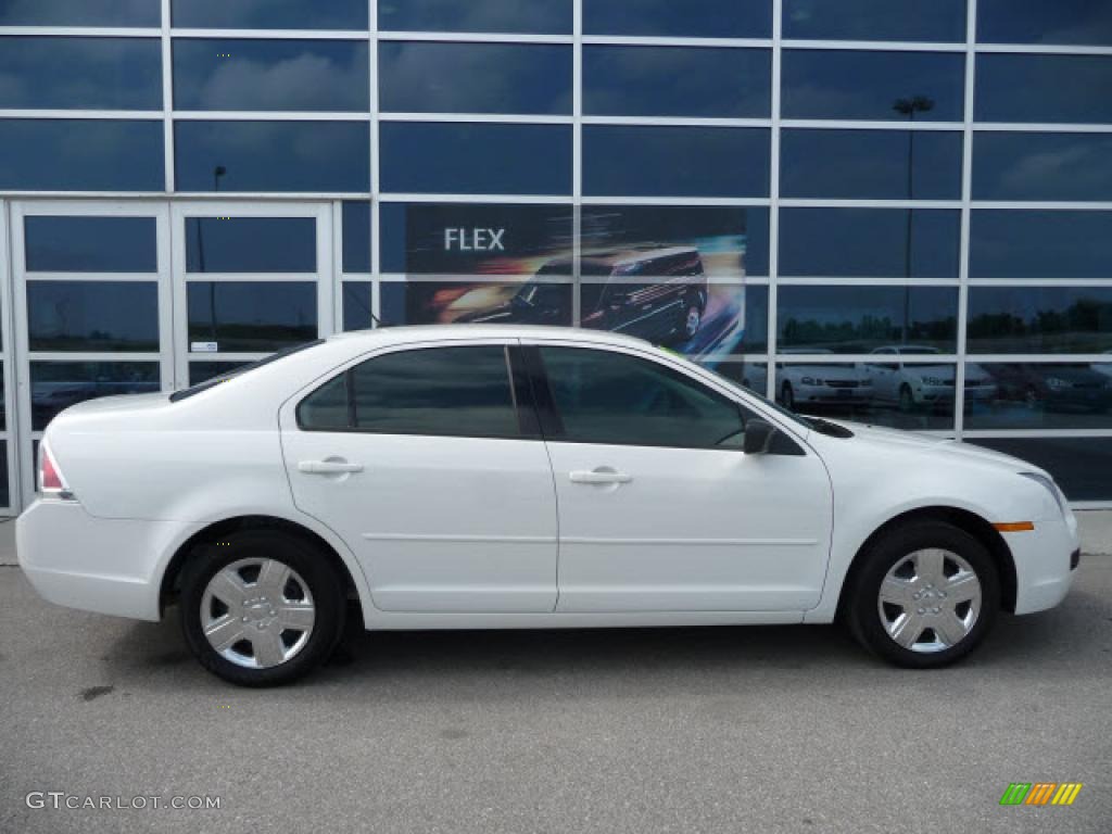 2008 Fusion S - White Suede / Medium Light Stone photo #2