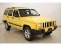 Solar Yellow 2001 Jeep Cherokee Sport 4x4