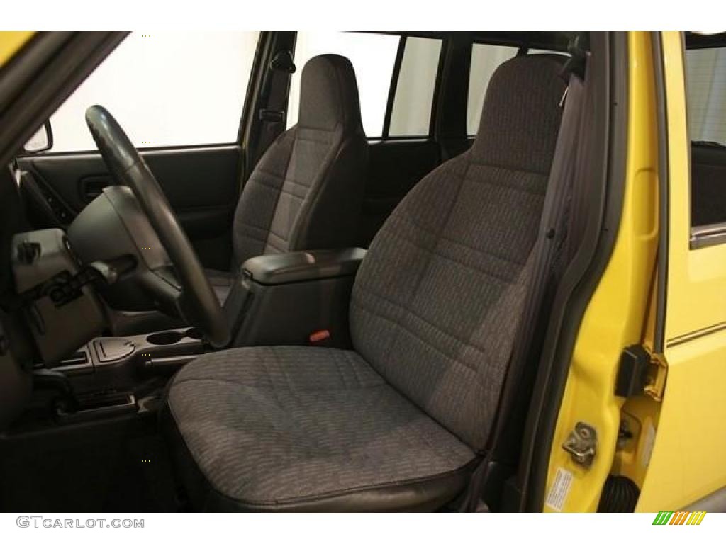 2001 Cherokee Sport 4x4 - Solar Yellow / Agate photo #9