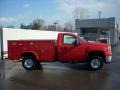 2009 Fire Red GMC Sierra 2500HD Work Truck Regular Cab Chassis Commercial Utility  photo #1