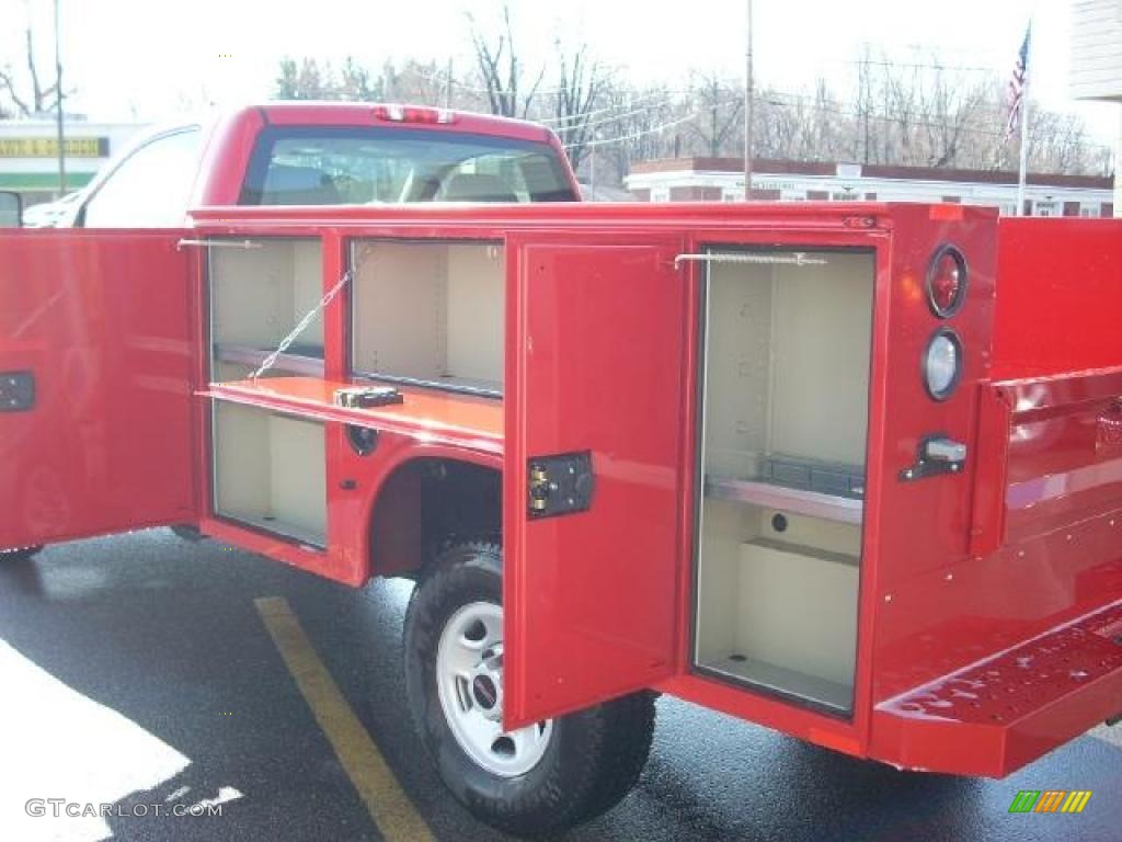 2009 Sierra 2500HD Work Truck Regular Cab Chassis Commercial Utility - Fire Red / Dark Titanium photo #4