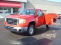 2009 Fire Red GMC Sierra 2500HD Work Truck Regular Cab Chassis Commercial Utility  photo #5