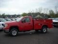 2009 Fire Red GMC Sierra 2500HD Work Truck Regular Cab Chassis Commercial Utility  photo #1