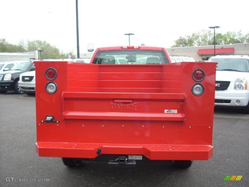 2009 Sierra 2500HD Work Truck Regular Cab Chassis Commercial Utility - Fire Red / Dark Titanium photo #2