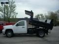 Summit White - Sierra 3500HD Regular Cab 4x4 Chassis Dump Truck Photo No. 1