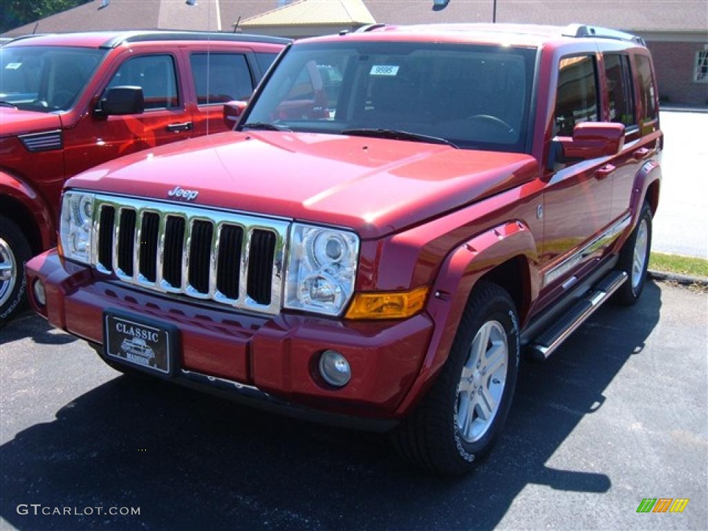 2009 Commander Limited 4x4 - Inferno Red Crystal Pearl / Dark Slate Gray photo #1