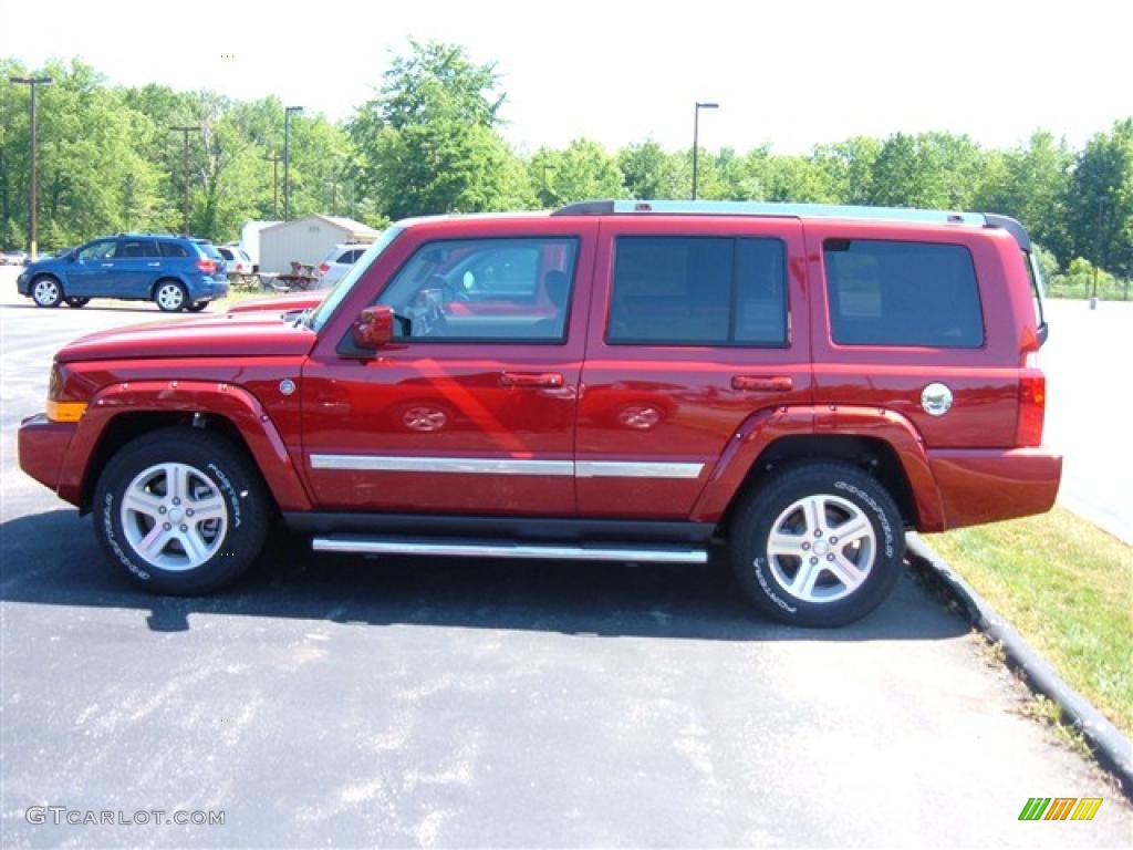 2009 Commander Limited 4x4 - Inferno Red Crystal Pearl / Dark Slate Gray photo #5
