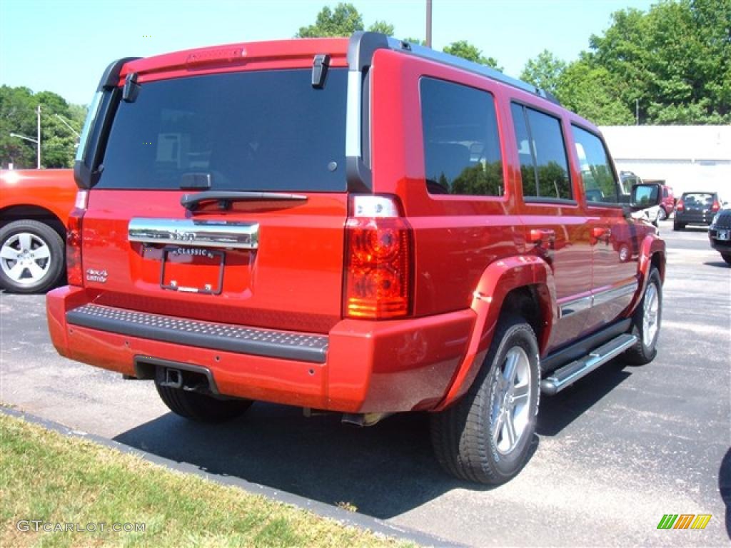 2009 Commander Limited 4x4 - Inferno Red Crystal Pearl / Dark Slate Gray photo #8