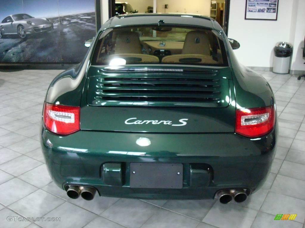 2009 911 Carrera S Coupe - Porsche Racing Green Metallic / Sand Beige photo #4