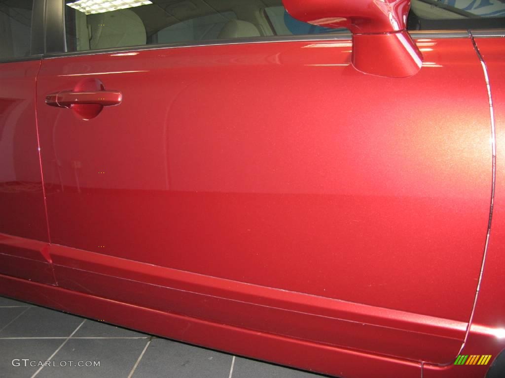 2007 Civic LX Sedan - Tango Red Pearl / Ivory photo #28