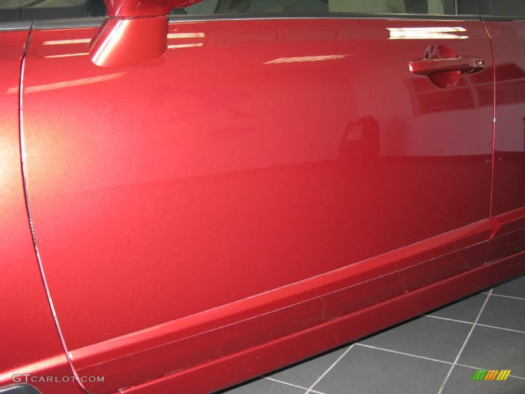 2007 Civic LX Sedan - Tango Red Pearl / Ivory photo #35
