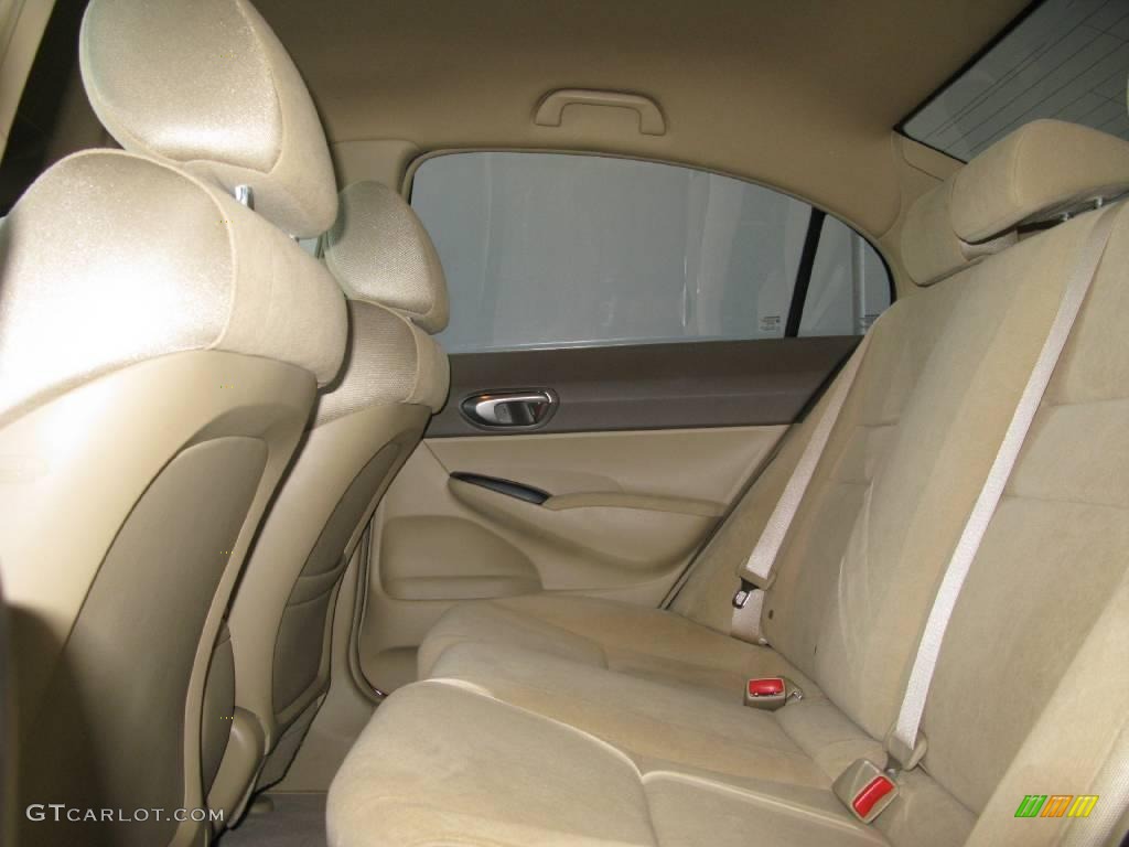 2007 Civic LX Sedan - Tango Red Pearl / Ivory photo #51