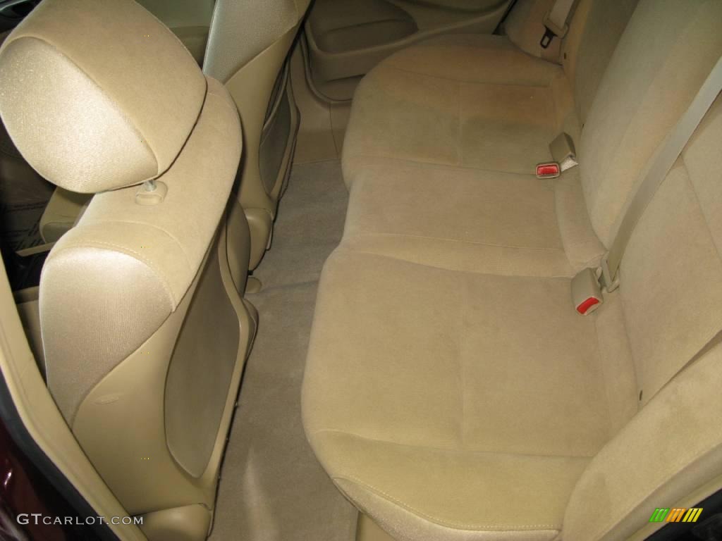 2007 Civic LX Sedan - Tango Red Pearl / Ivory photo #53