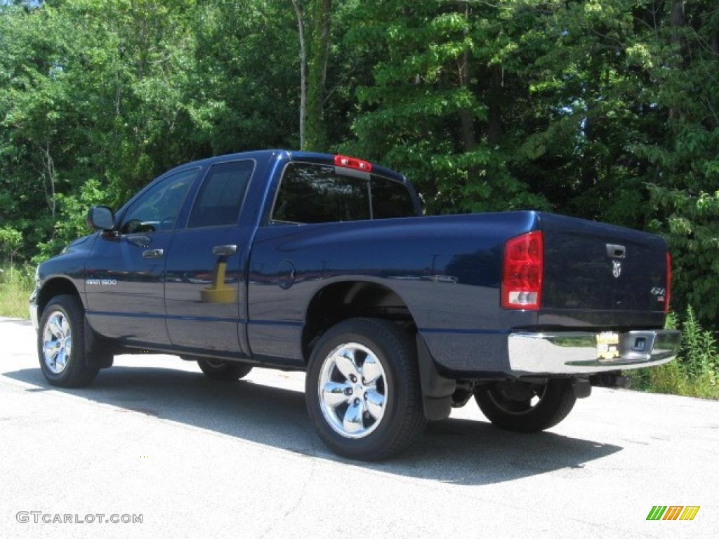 2005 Ram 1500 SLT Quad Cab 4x4 - Patriot Blue Pearl / Dark Slate Gray photo #6