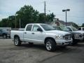 2007 Bright White Dodge Ram 1500 SLT Quad Cab 4x4  photo #2