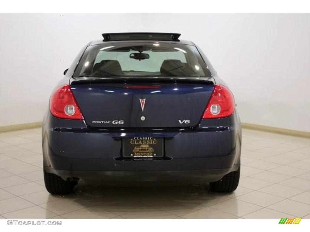 2008 G6 V6 Sedan - Midnight Blue Metallic / Ebony Black photo #6