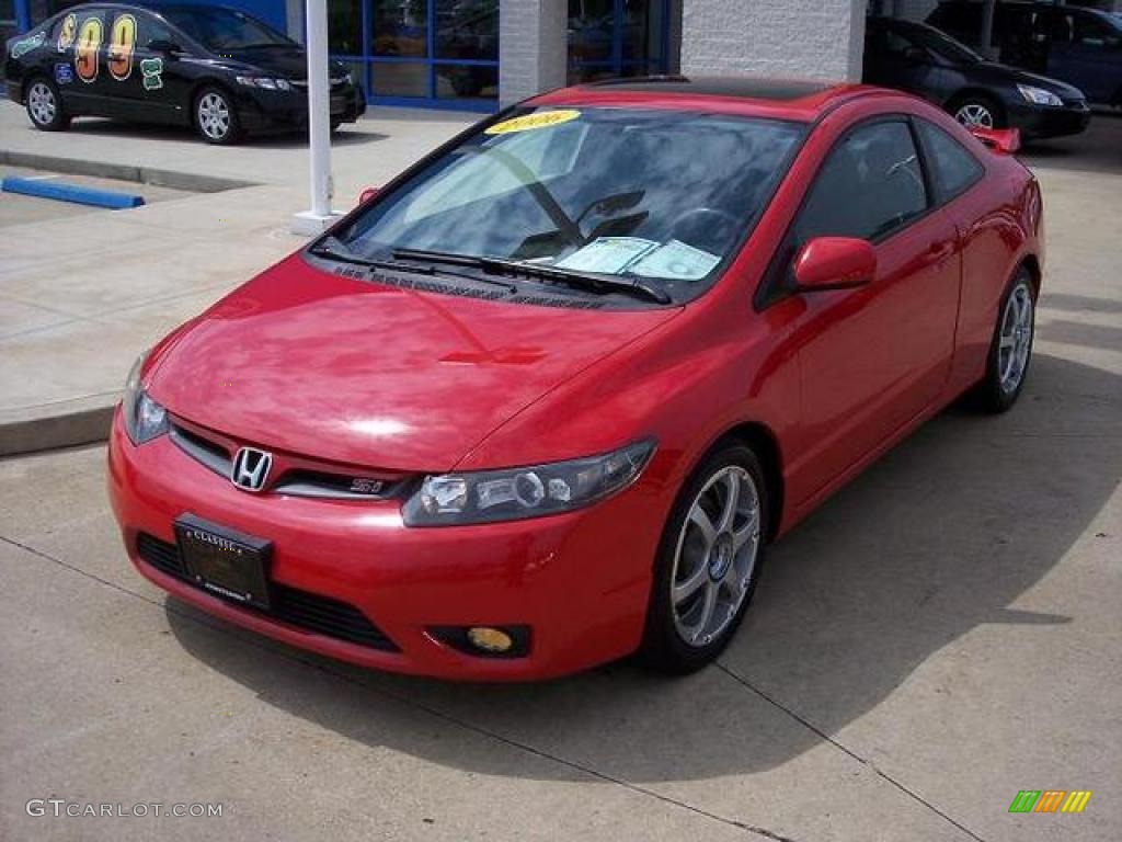 2006 Civic Si Coupe - Rallye Red / Black photo #2
