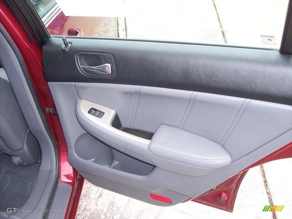 2006 Accord EX-L V6 Sedan - Redondo Red Pearl / Gray photo #22