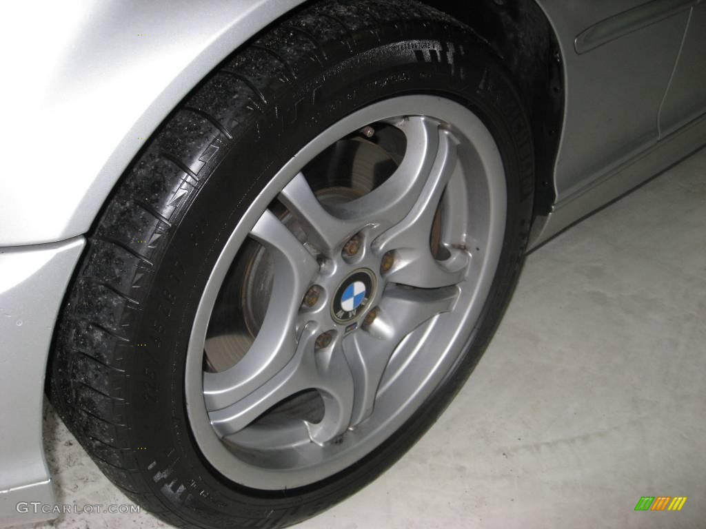 2002 3 Series 330i Coupe - Titanium Silver Metallic / Black photo #7