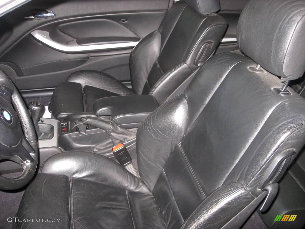 2002 3 Series 330i Coupe - Titanium Silver Metallic / Black photo #8