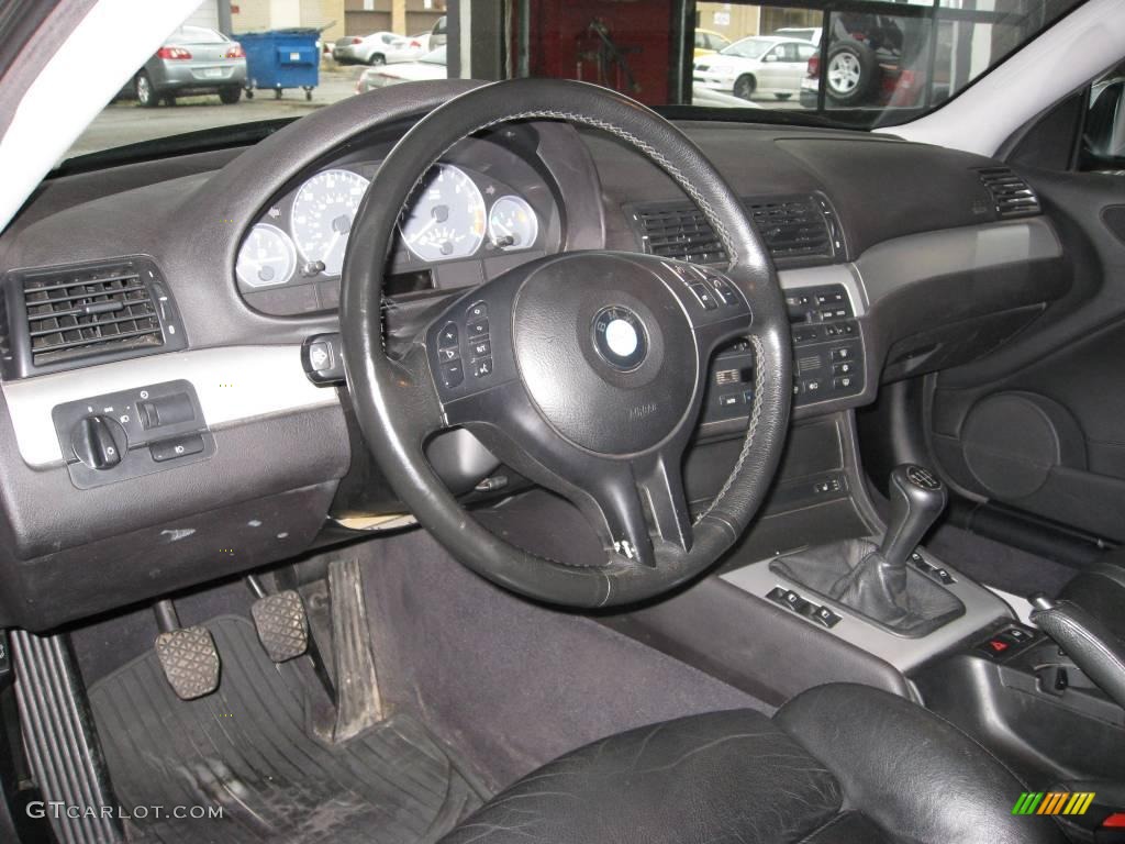 2002 3 Series 330i Coupe - Titanium Silver Metallic / Black photo #10