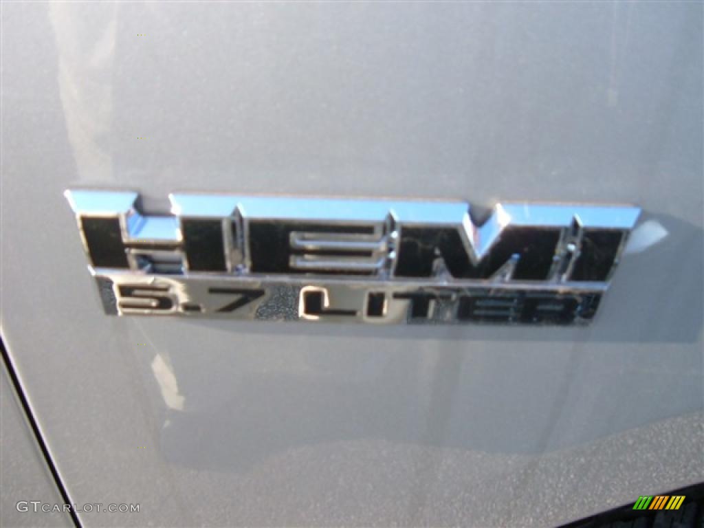 2009 Ram 1500 Sport Crew Cab 4x4 - Bright Silver Metallic / Dark Slate Gray photo #9