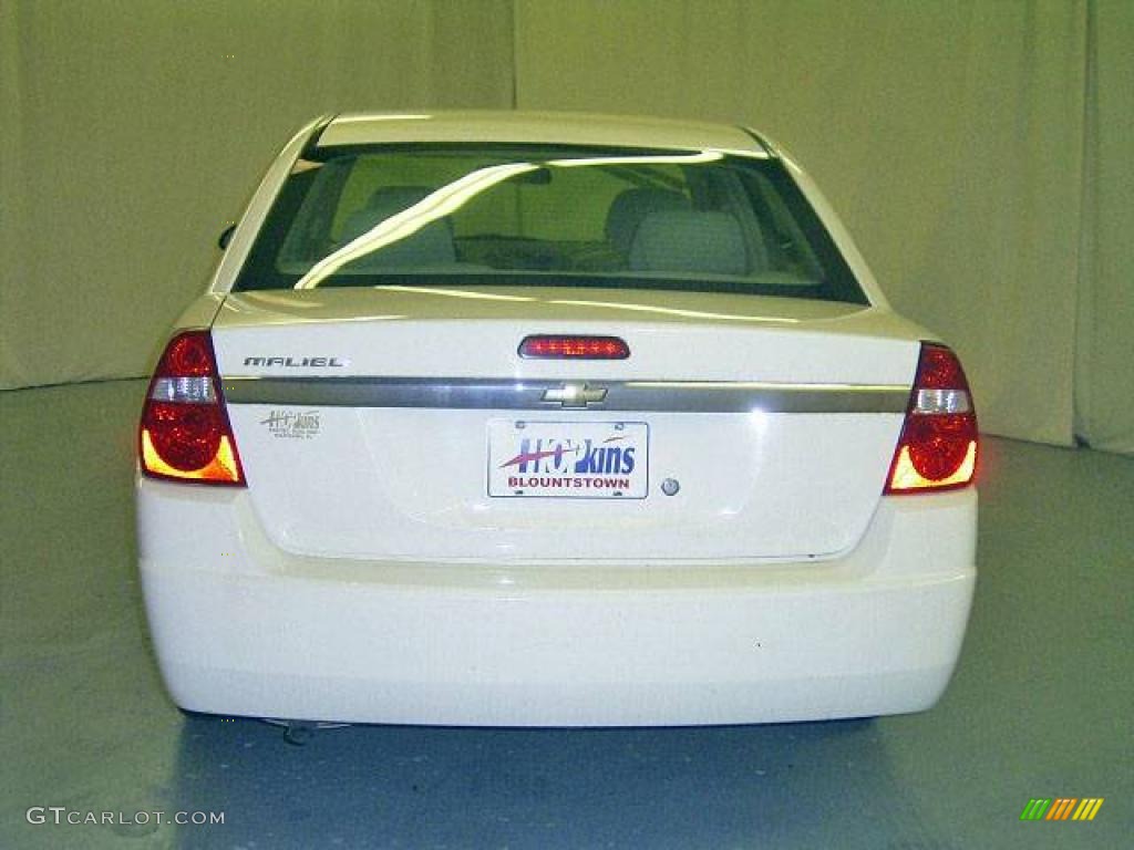 2008 Malibu Classic LS Sedan - White / Titanium Gray photo #6
