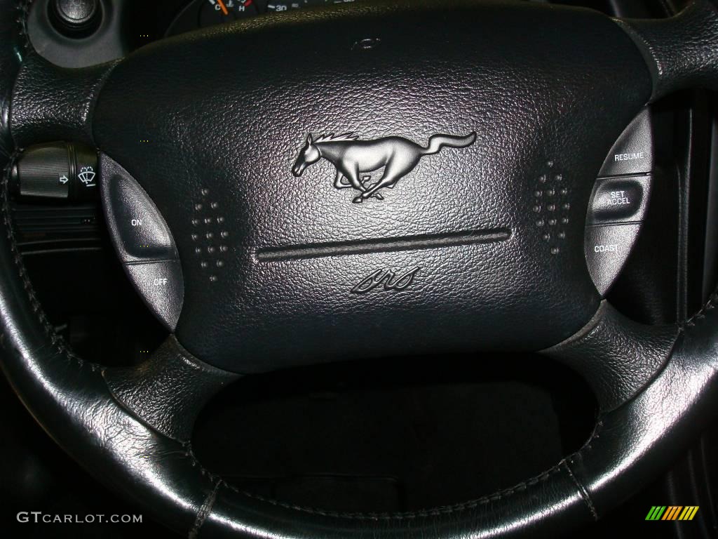 1998 Mustang V6 Coupe - Silver Metallic / Black photo #18
