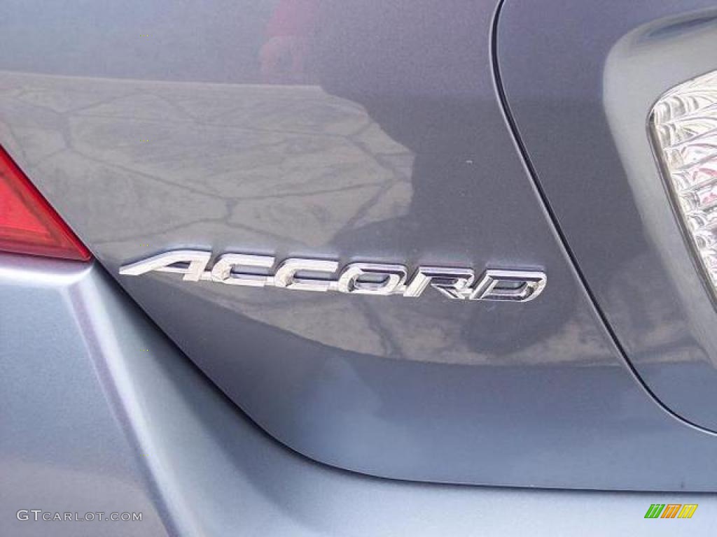 2007 Accord SE Sedan - Cool Blue Metallic / Gray photo #10